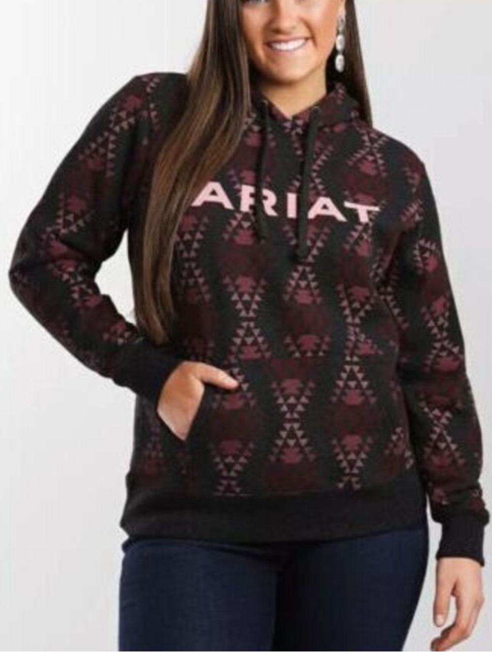 Ariat Hoodie Women’s Diamondback Hooded Sweatshirt Size XL
